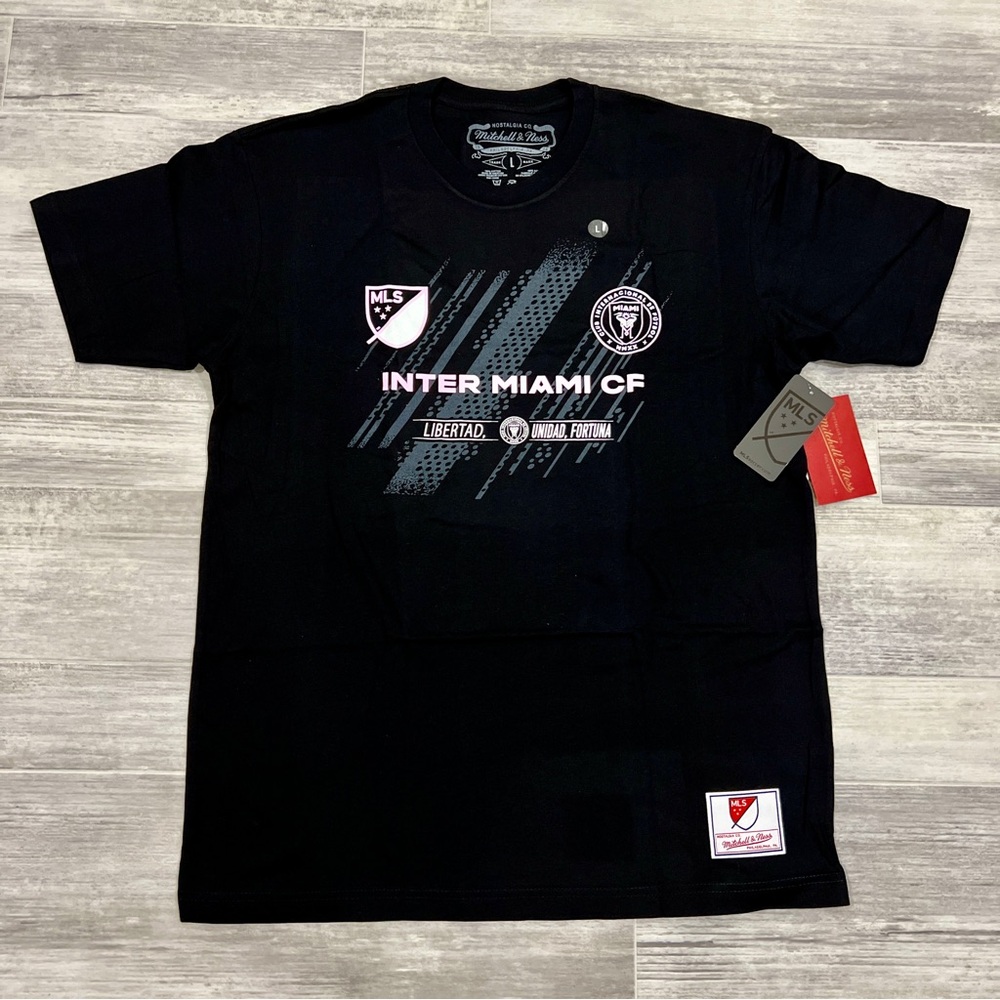 Mitchell & Ness Inter Miami CF T-Shirt Size Large Black